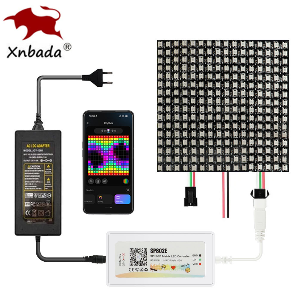 Rgb Led Matrix 8X8 - Ws2812b ws2812 rgb led digital flexível