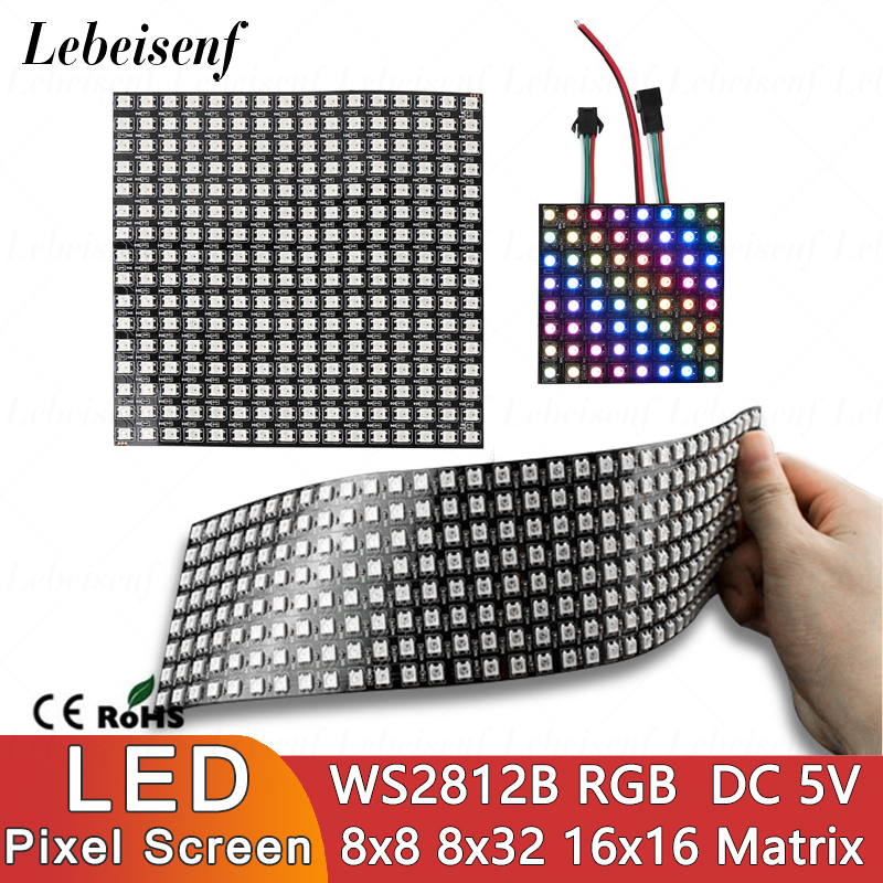 Tela de Pixels Digitais LED WS - Rgb Led Matrix 8X8 avaliação e preço