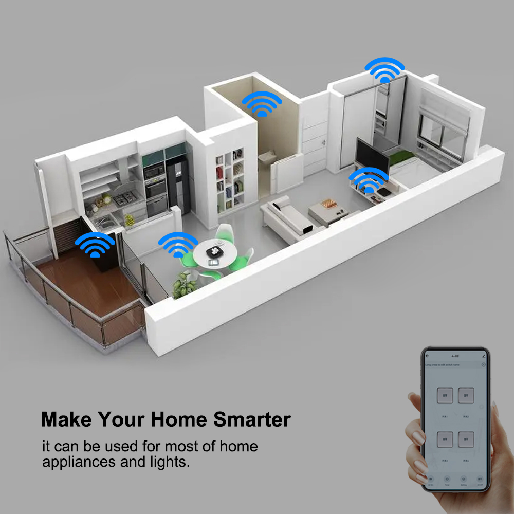 4ch wifi/zigbee relé inteligen - Home Automation Technology avaliação e preço